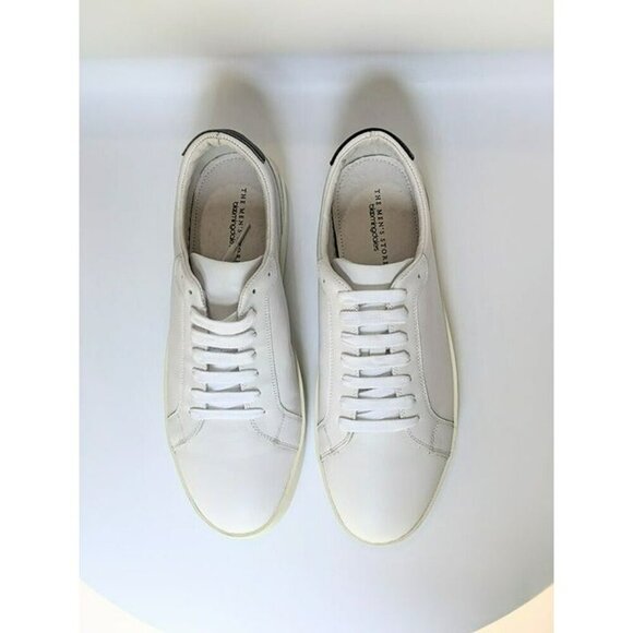 NWT The Men's Store at Bloomingdale's Low Top Sneakers White Size 10 MSRP $175 - Picture 2 of 8